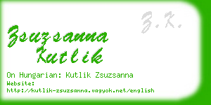 zsuzsanna kutlik business card